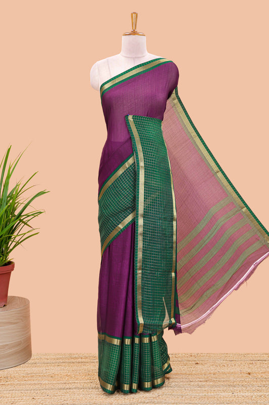 Magenta marsh georgette weave 