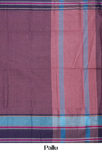 Maroon Chirala cotton saree
