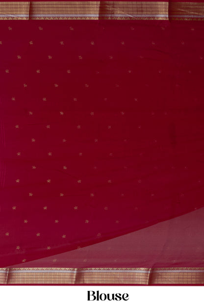 Maroon art silk elegant drape saree