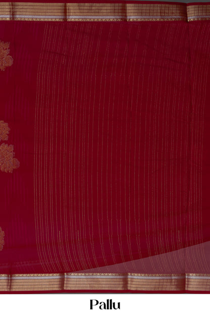 Maroon art silk festive saree