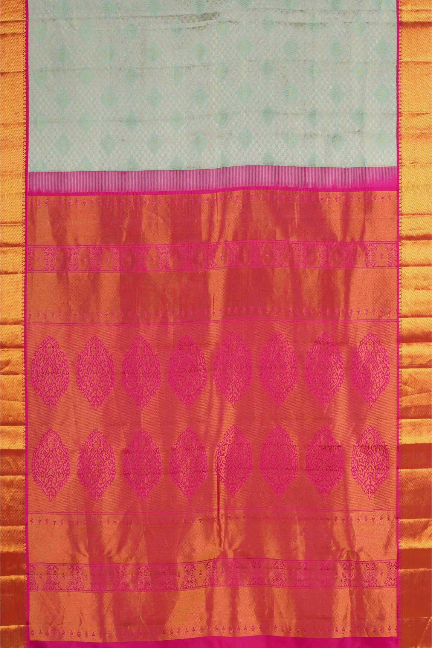 Maroon border silk saree