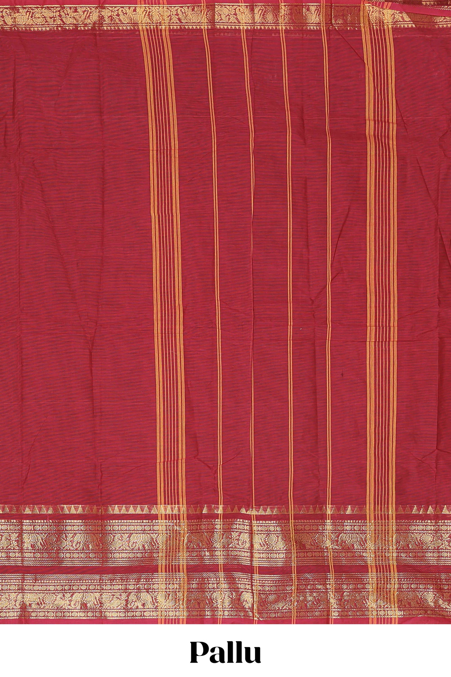  Maroon chettinad cotton saree