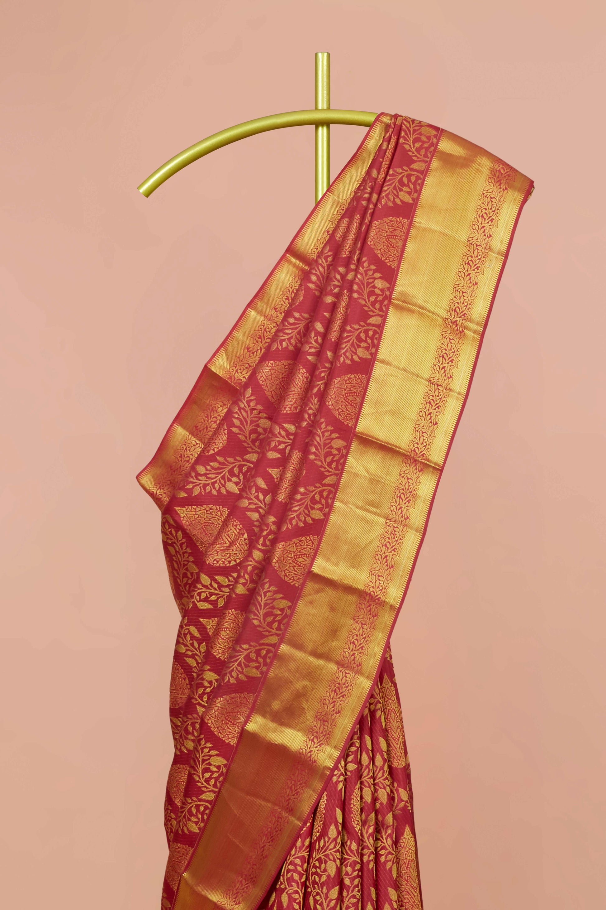 Maroon elegant silk saree

