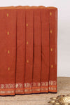 Maroon floral butta chettinad cotton saree