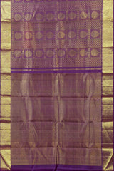 Maroon jacquard bridal silk saree
