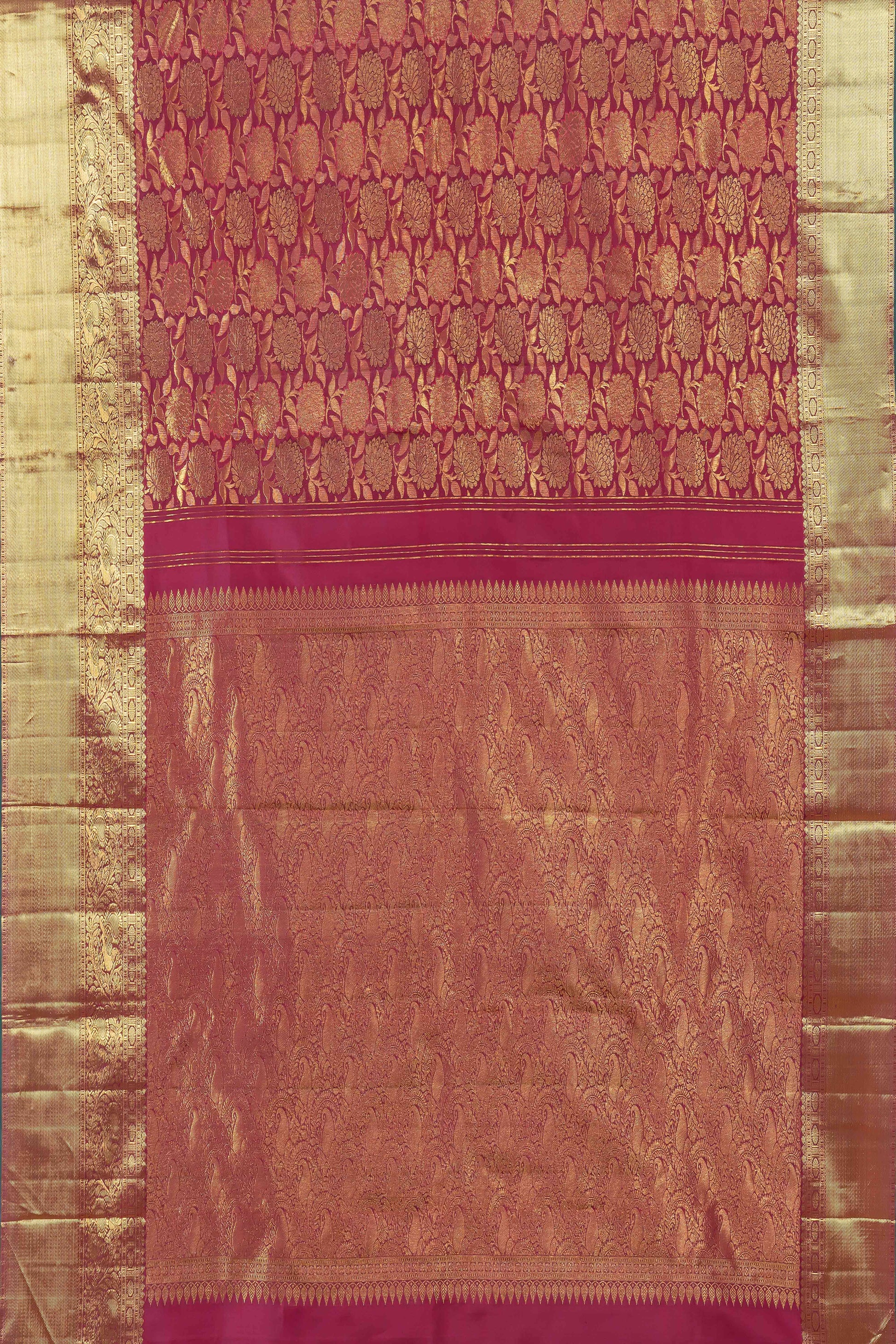 Maroon jacquard silk sarees