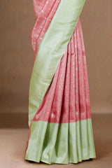 Maroon jacquard silks sarees