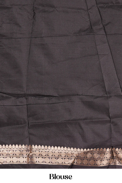 Maroon semi art silk traditional saree