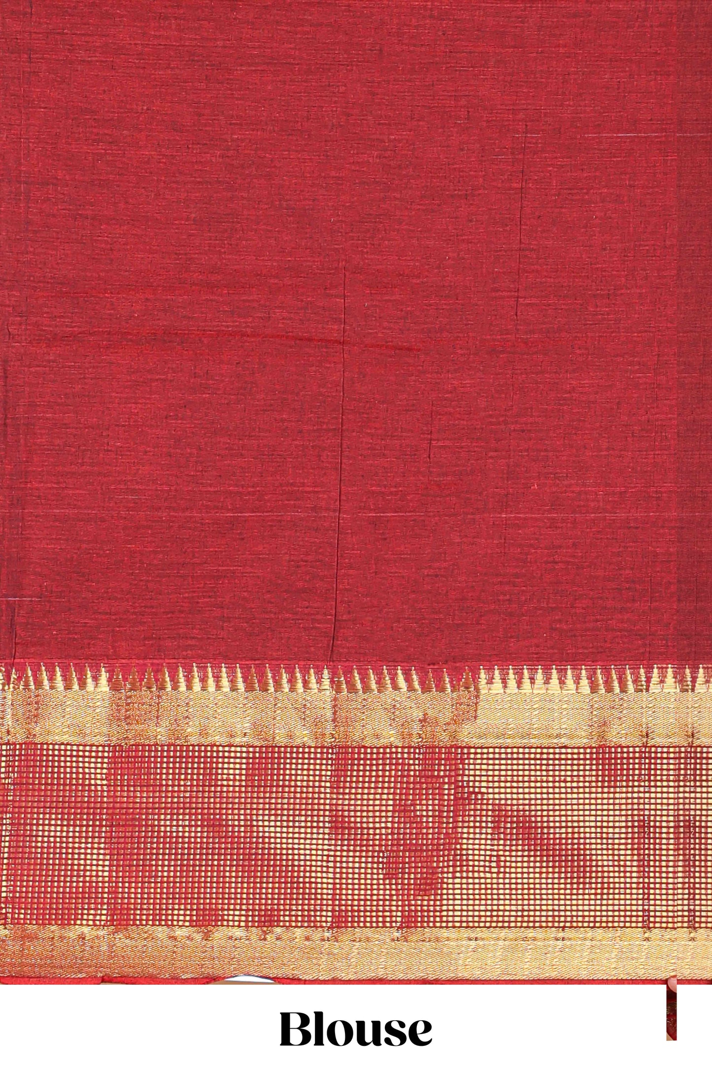 Maroon traditional Chettinad cotton saree contrast zari
