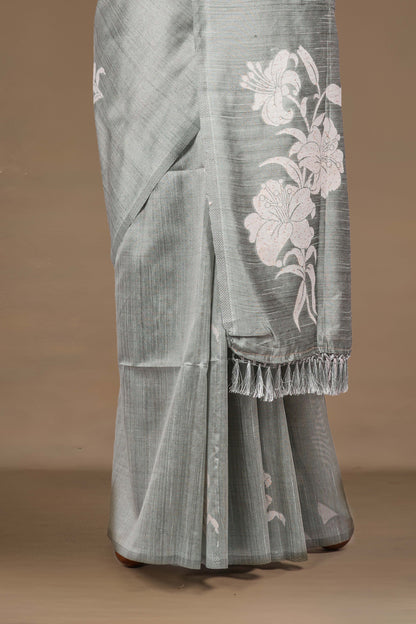 Matching gray blouse set