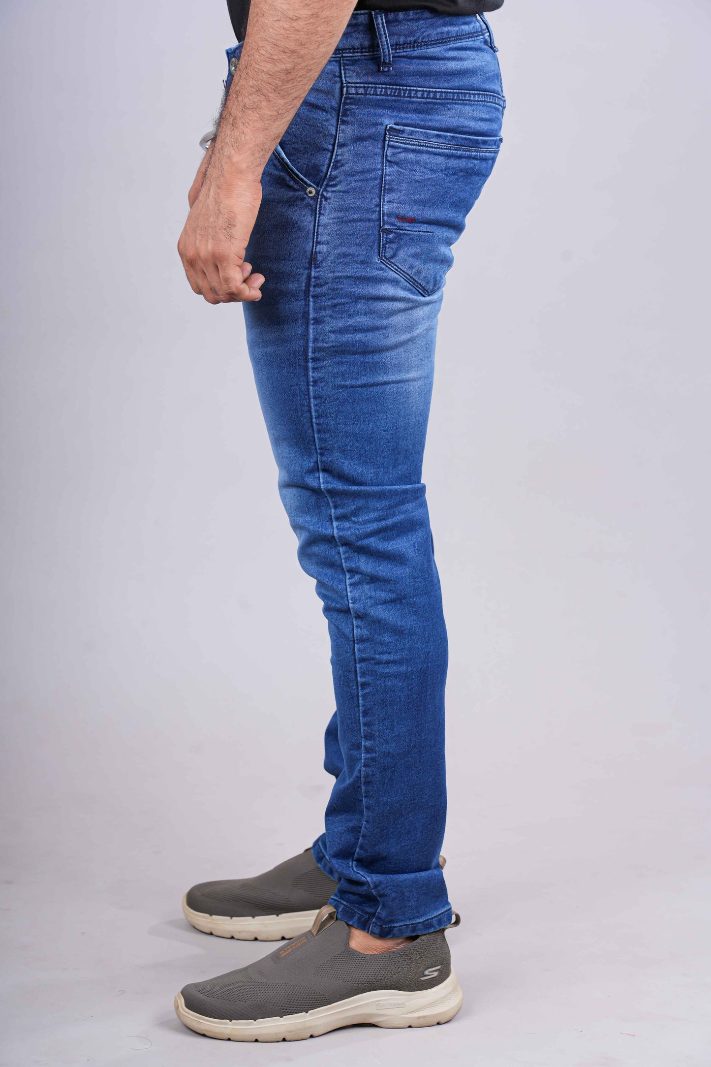Mens blue casual denim