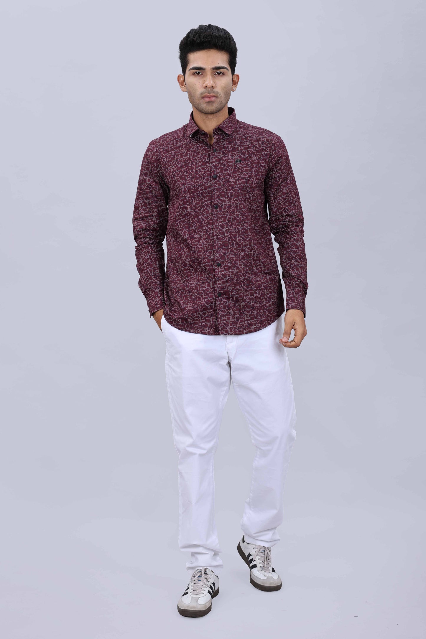 Mens casual cotton shirt