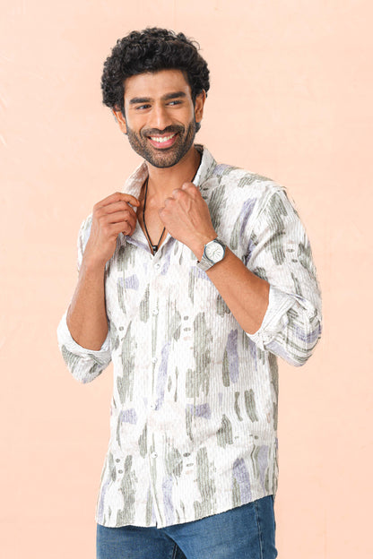 Mens designer casual shirt