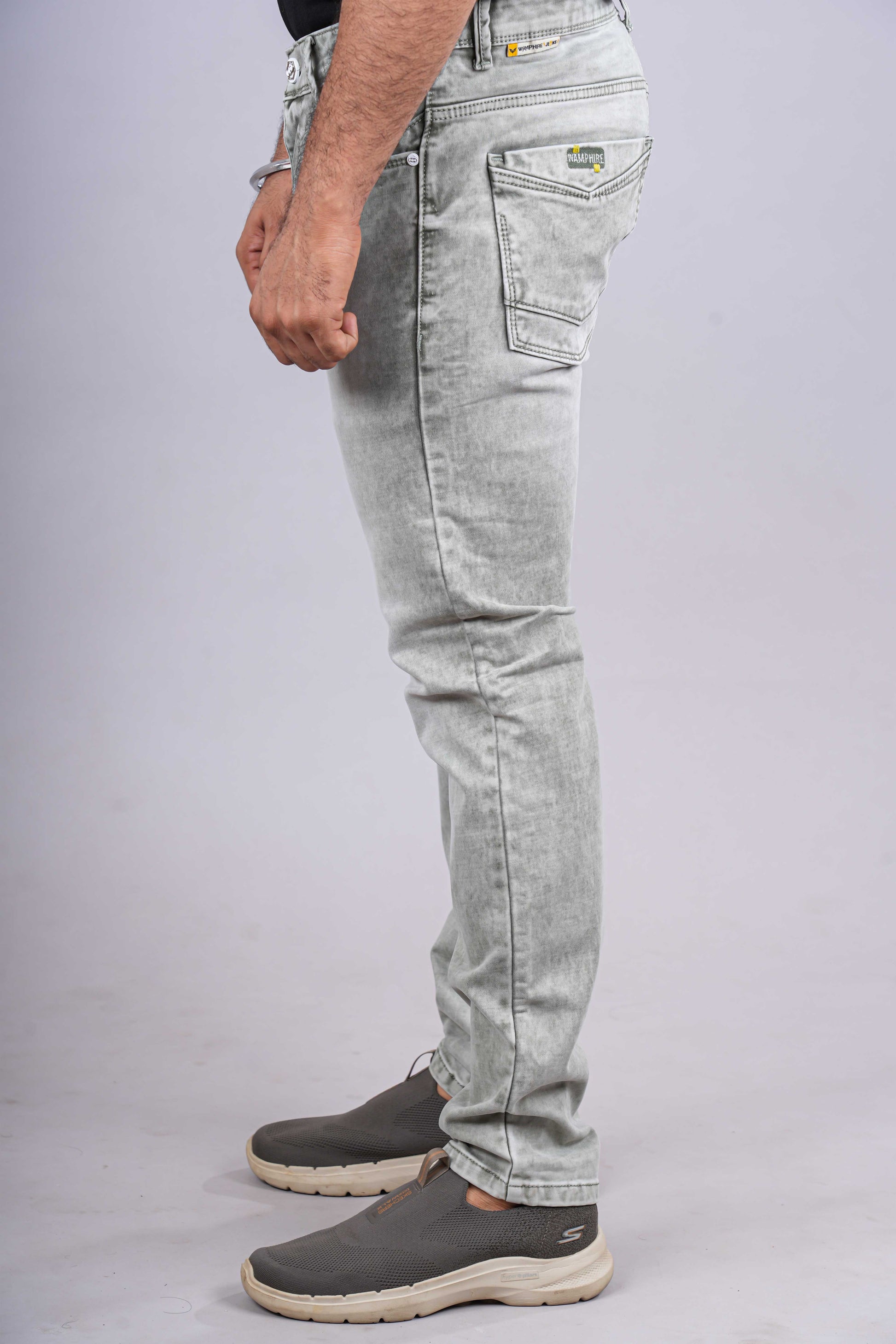 Mens grey casual jeans
