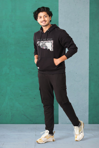 Mens hooded fashion tee