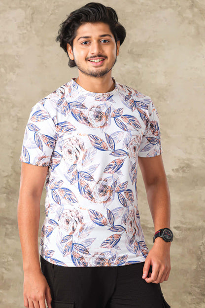 Mens printed casual tee