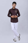 Mens satin fashion shirt