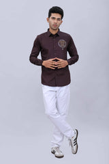 Mens satin fashion shirt