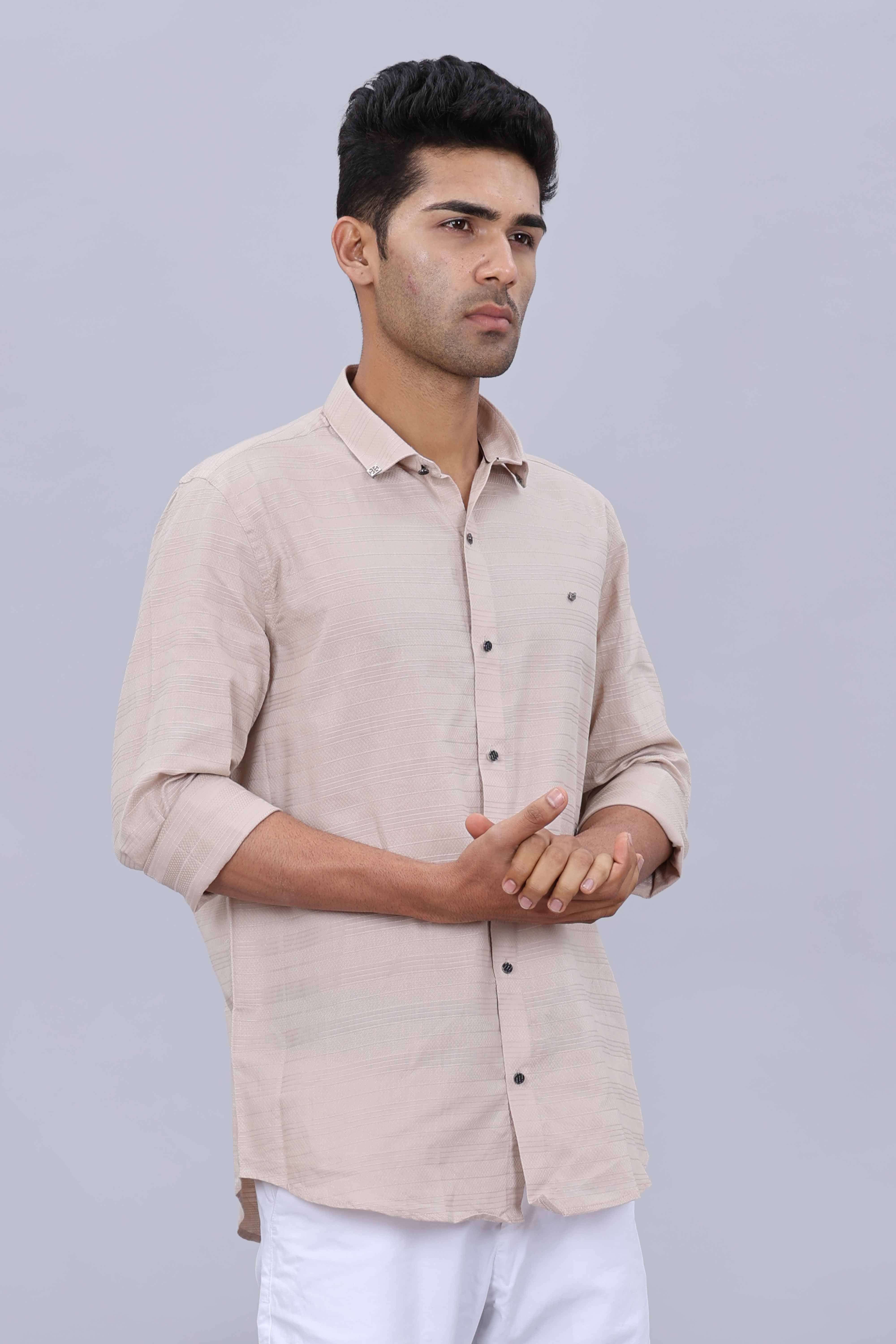 Mens slim satin shirt