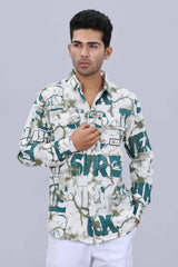 Mens stylish satin shirt