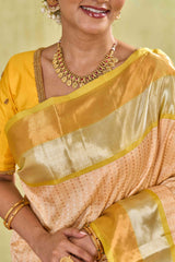 Mint jacquard silk saree