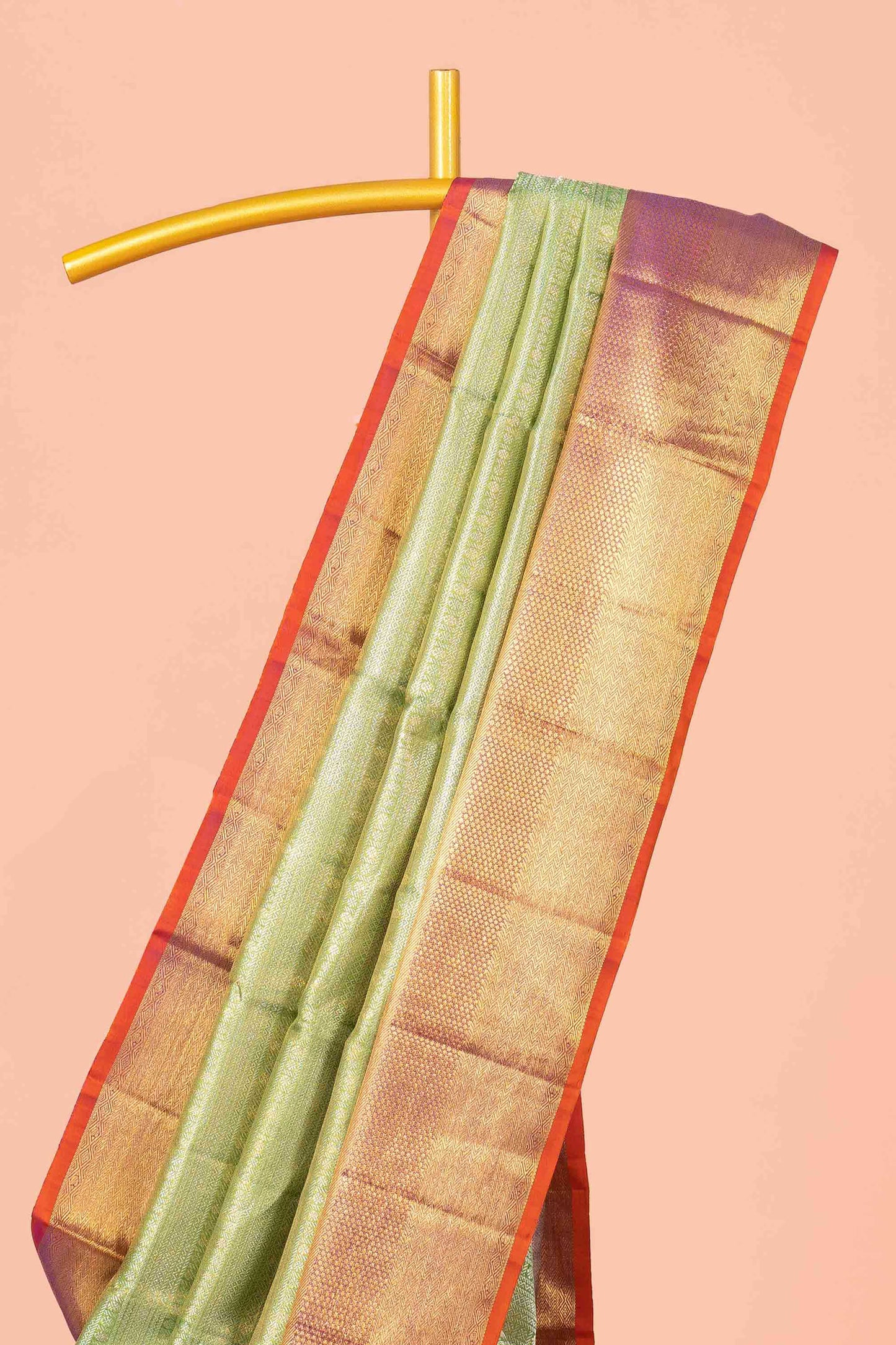 Mint silk saree