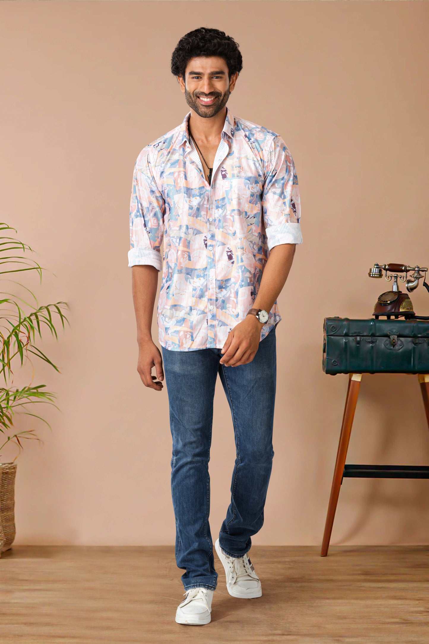 Modern abstract casual shirt