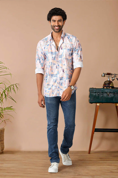 Modern abstract casual shirt