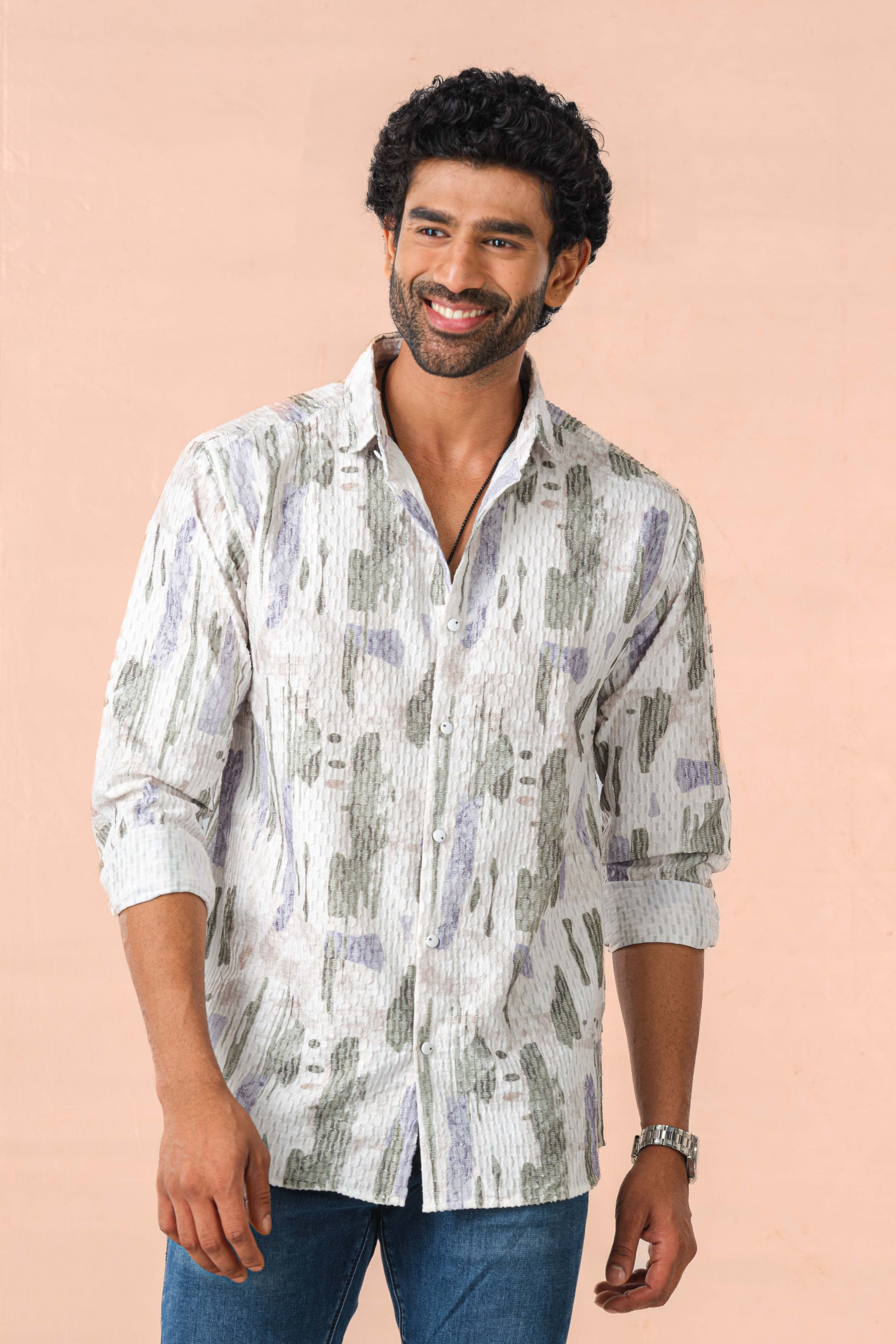 Modern graphic print shirt
