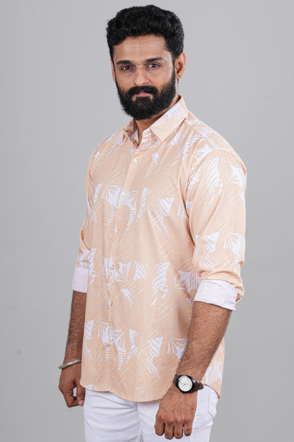 Modern printed yellow shirt