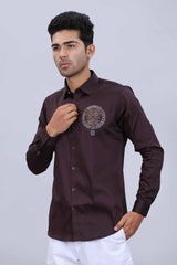 Modern satin casual wear