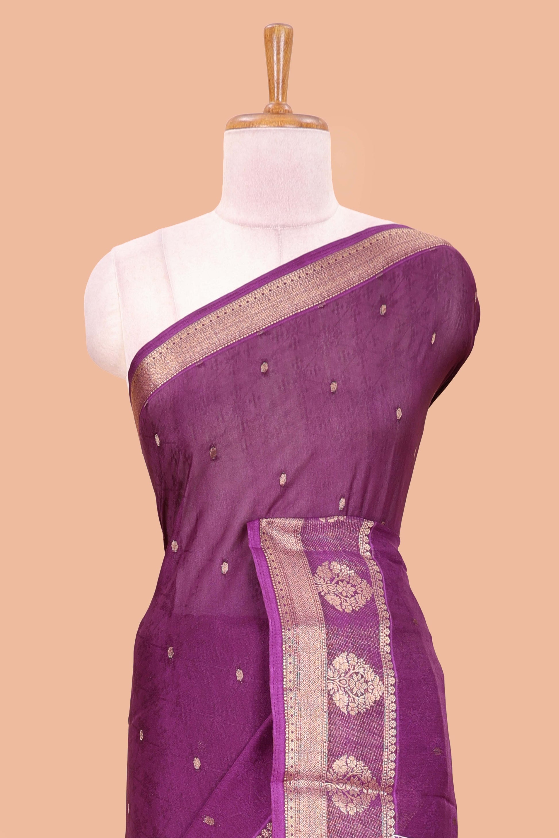 Motif elephant pallu detail