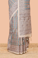 Multi casual wear chanderi cotton saree