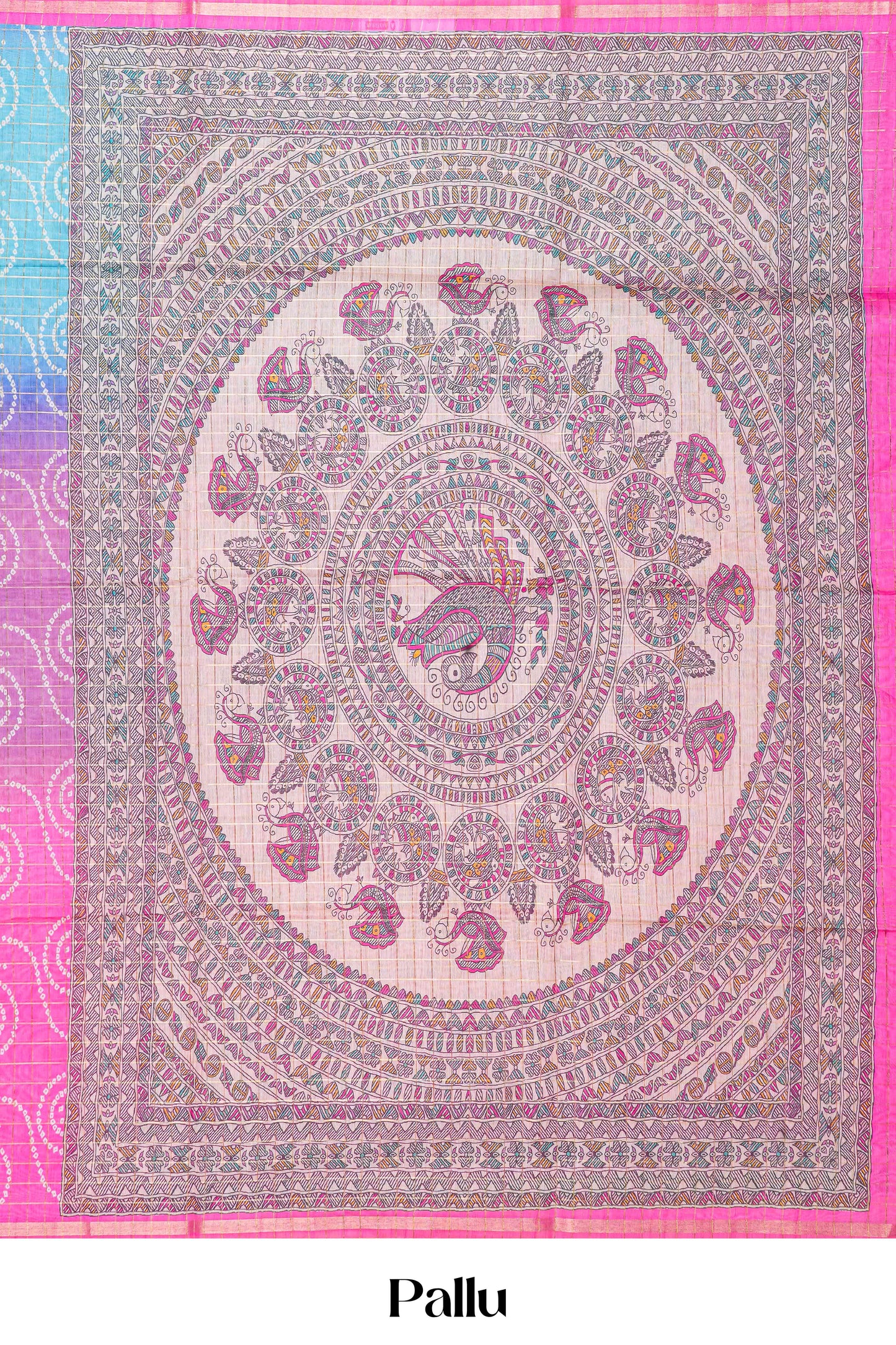 Multi color casual chanderi saree