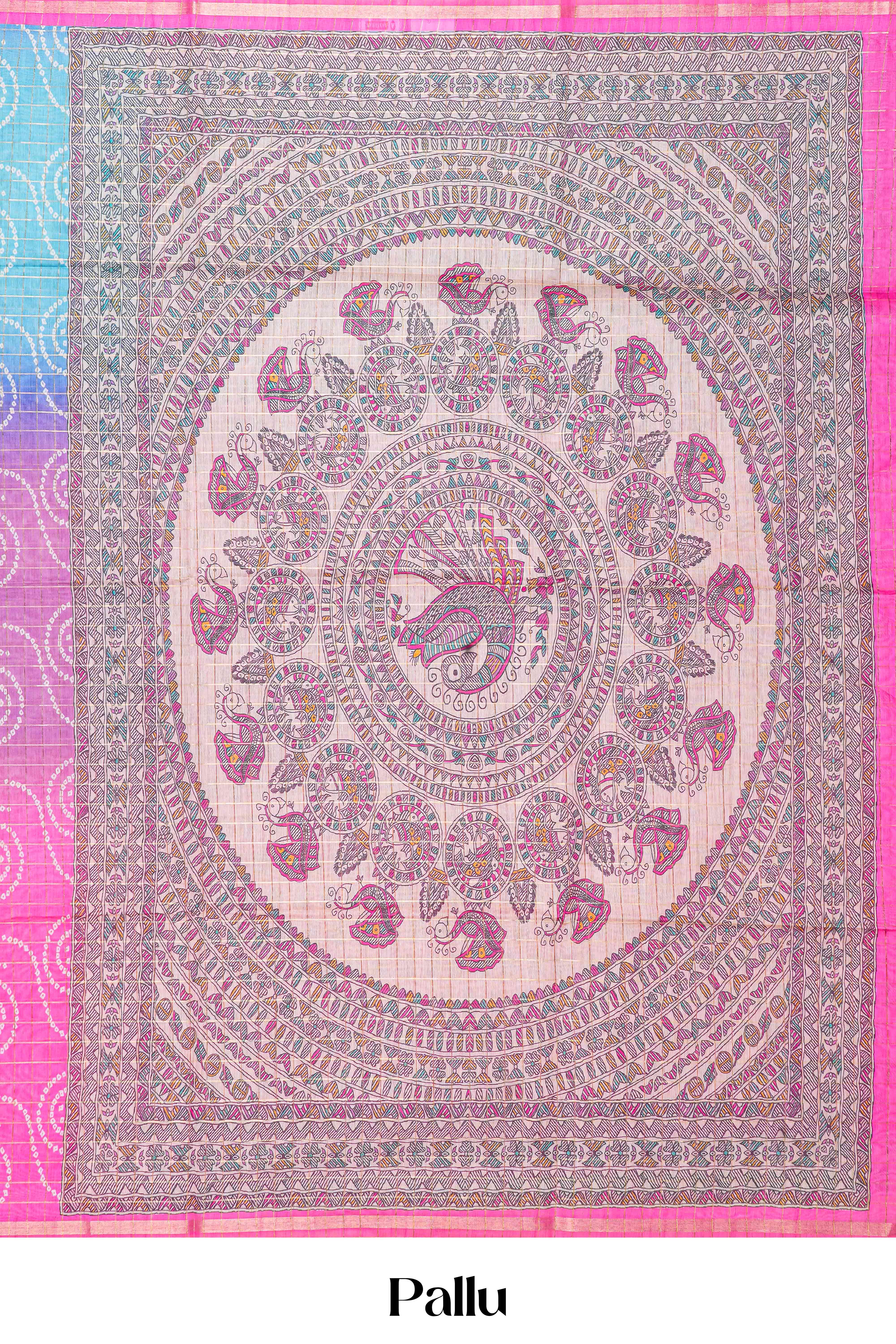 Multi color casual chanderi saree