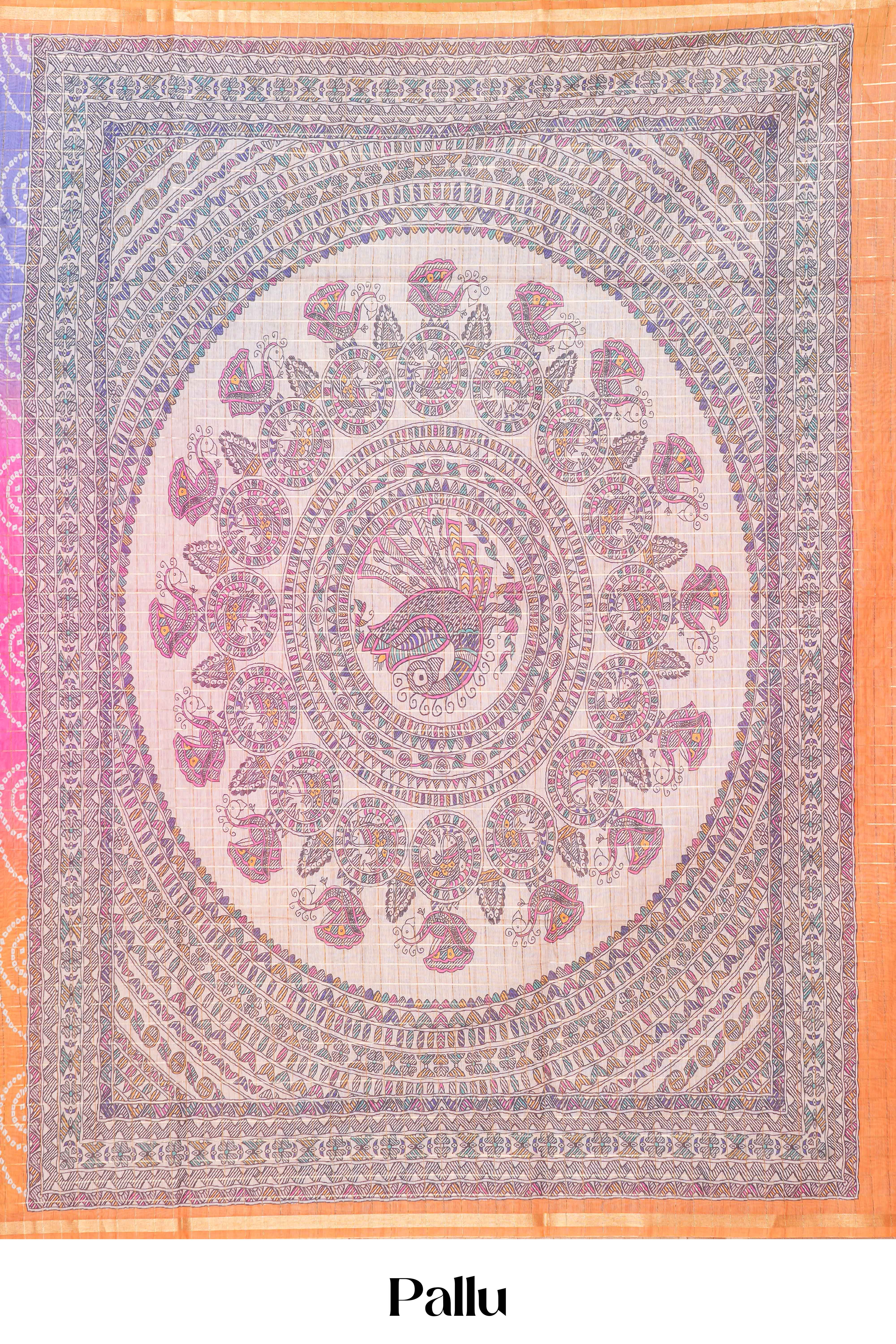 Multi color casual wear chanderi cotton saree