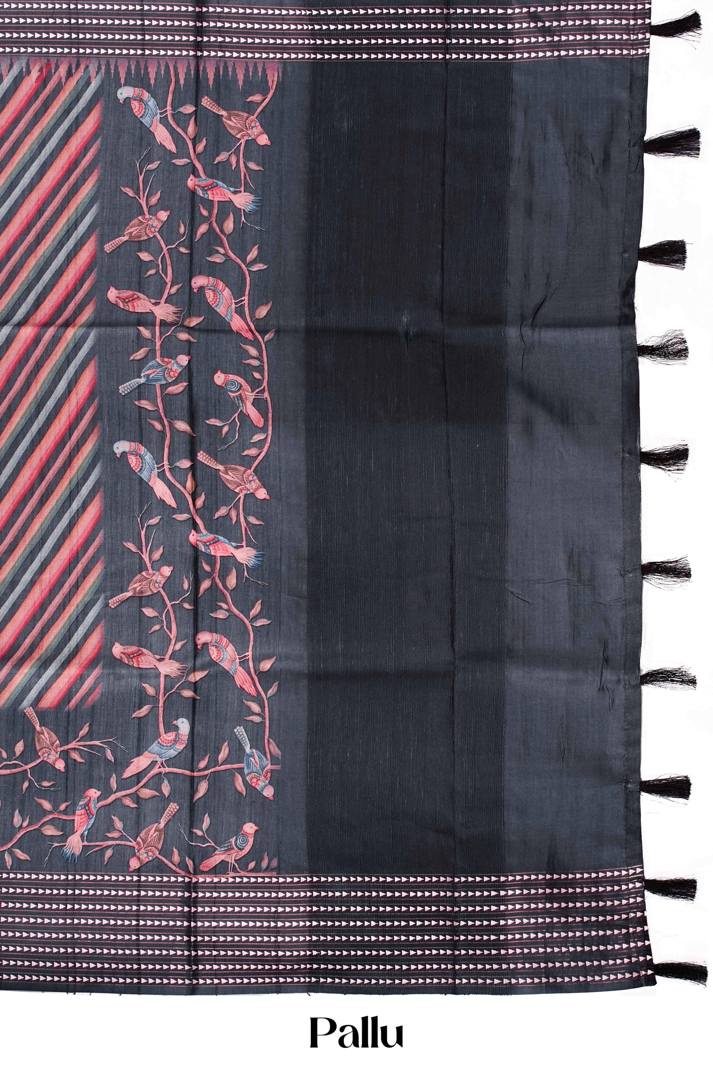Multi color printed pallu