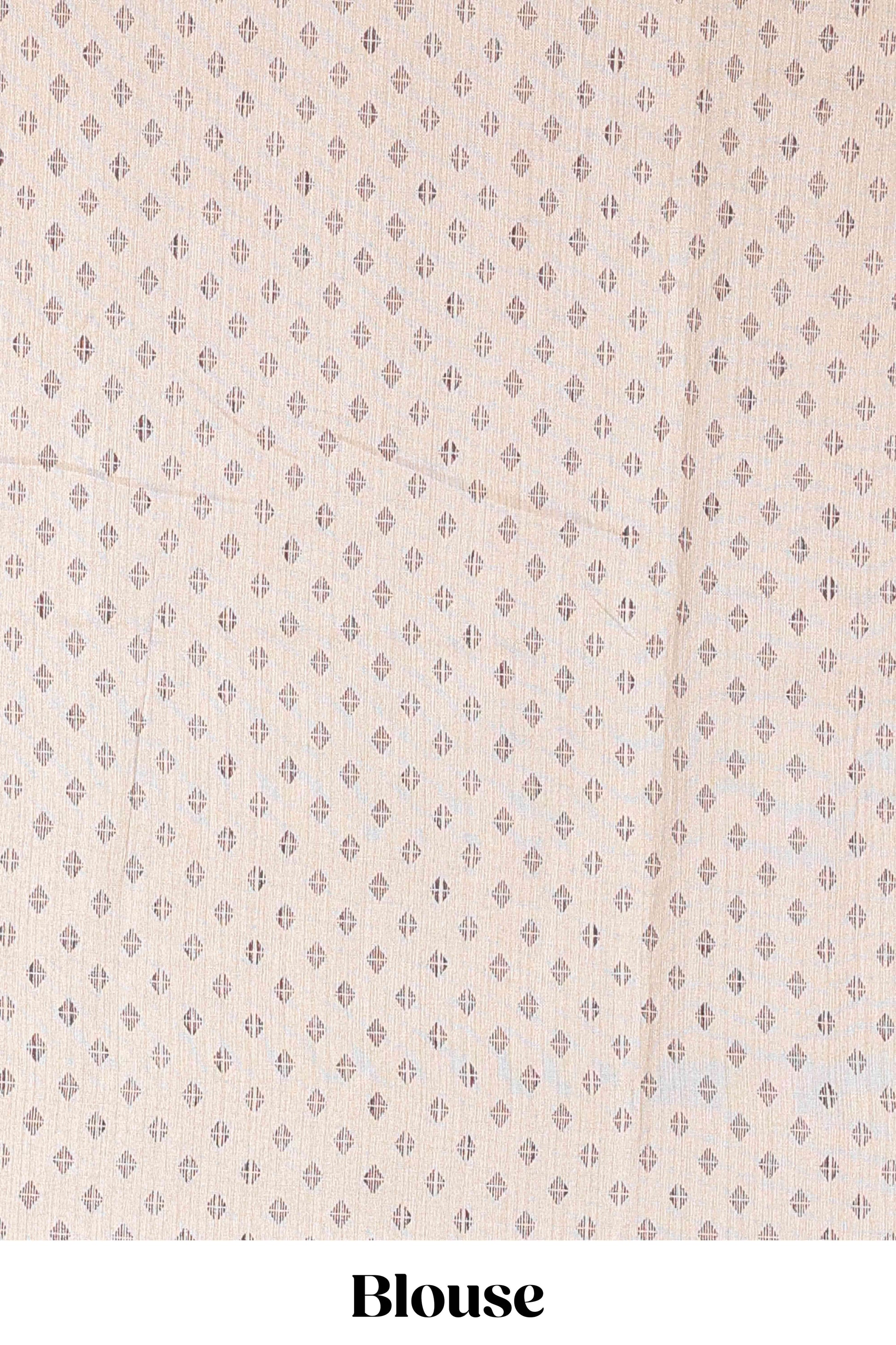 Multi floral vine border chanderi saree