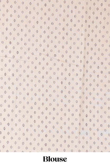 Multi floral vine border chanderi saree