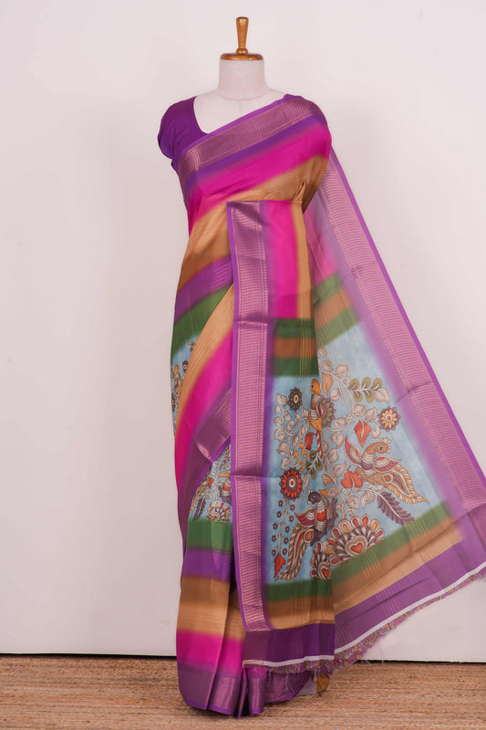 Multicolor Banarasi silk