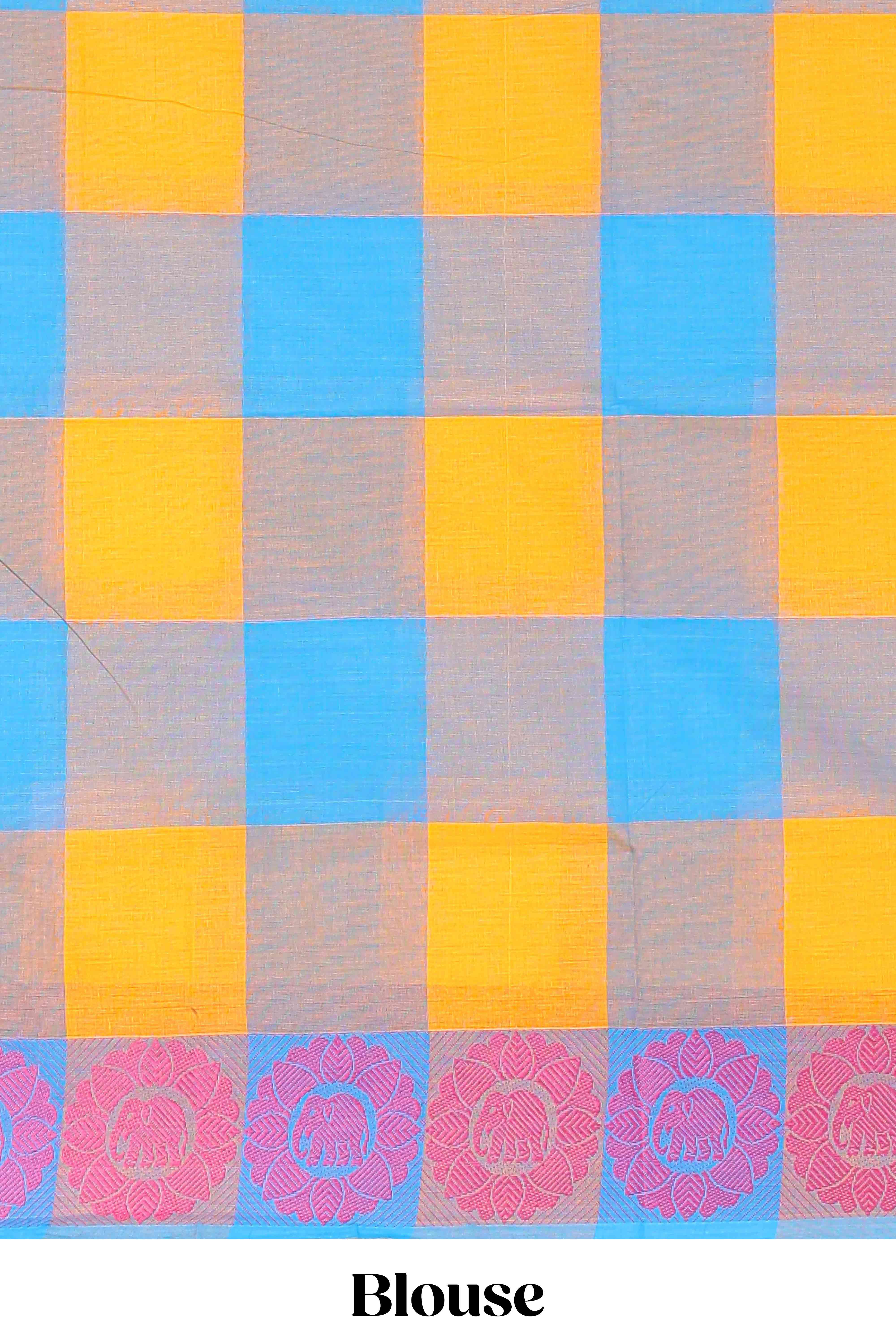  Multicolor casual chettinad cotton saree