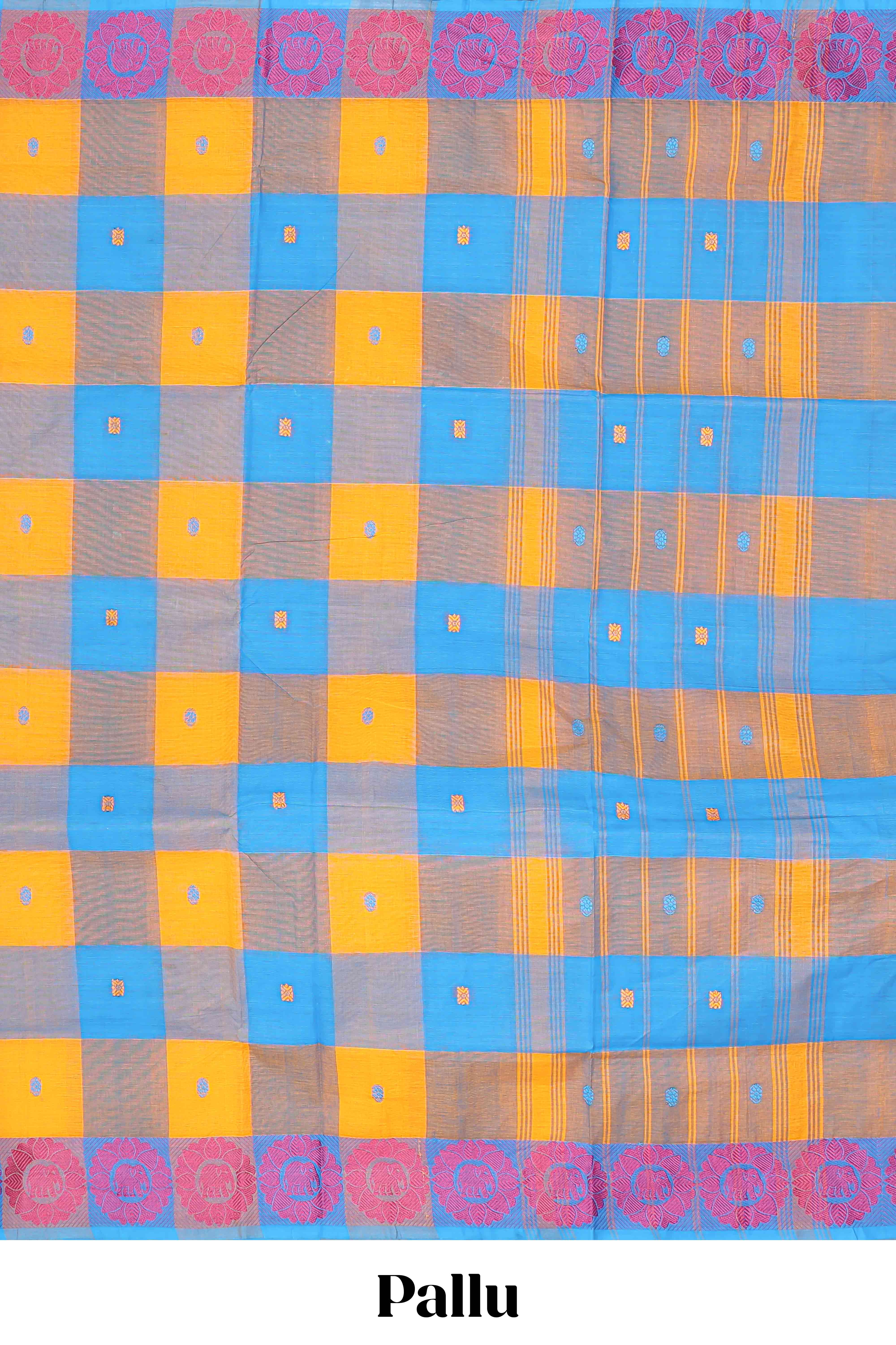 Multicolor chettinad cotton saree