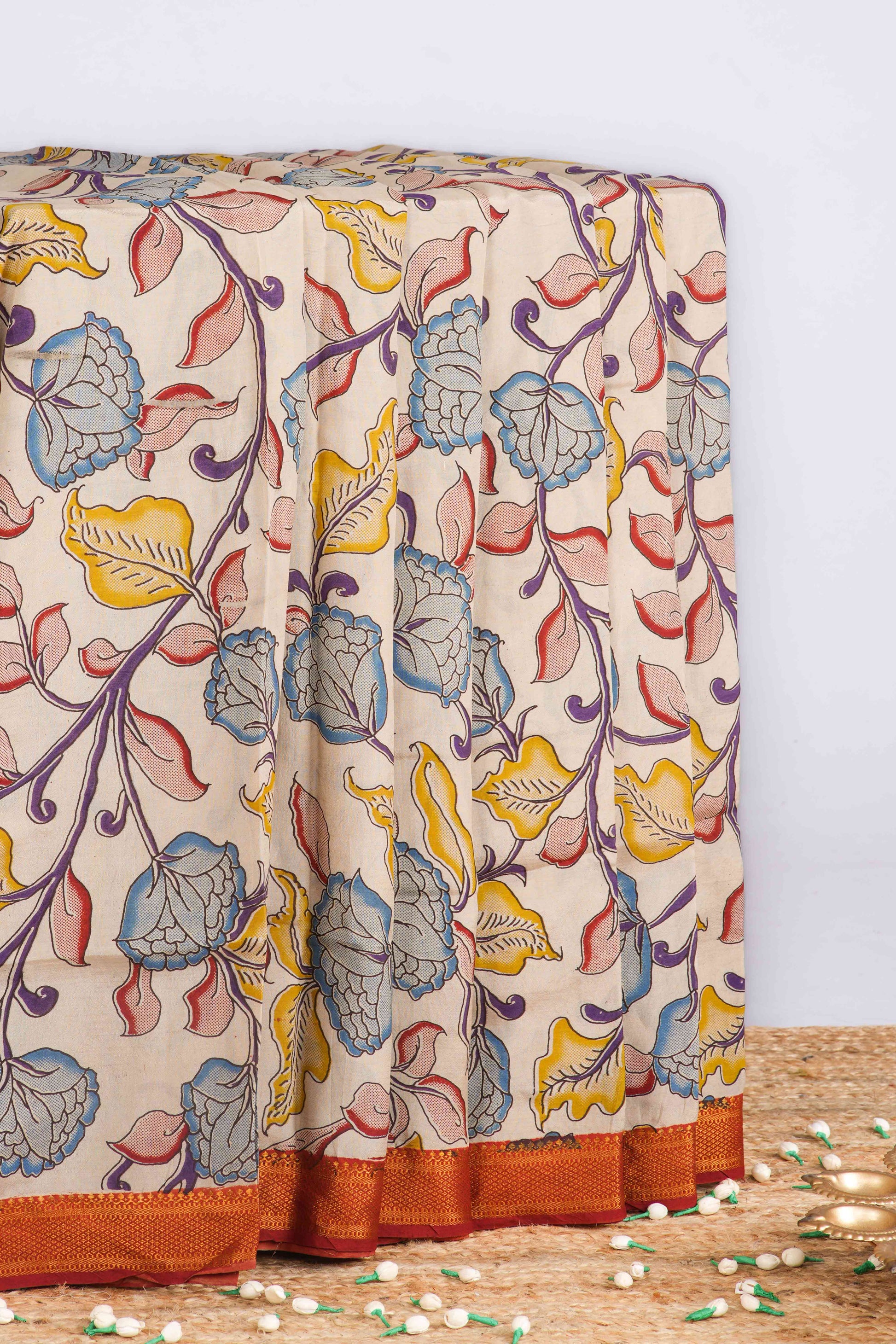 Multicolor dola Silk  Saree