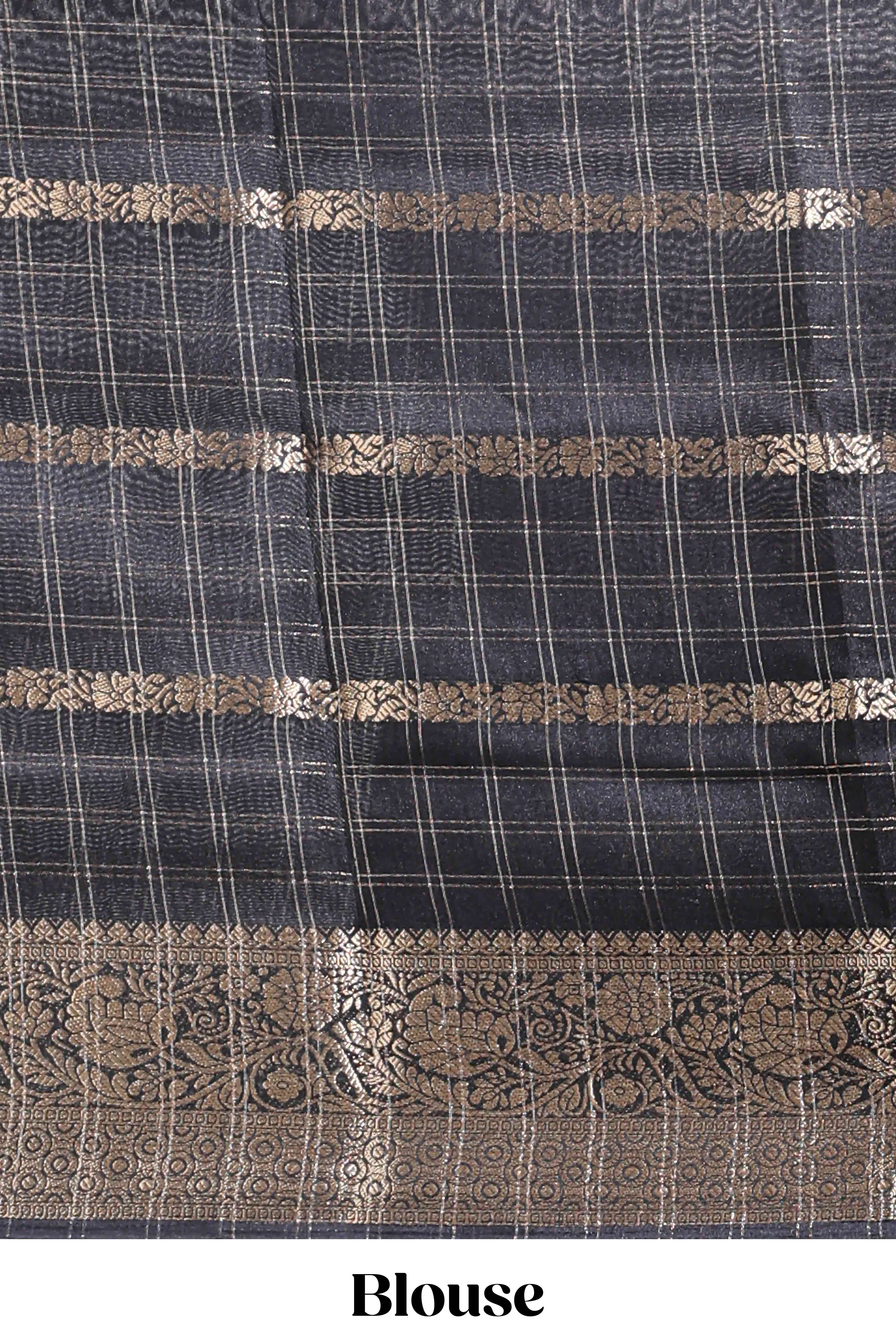 Multicolor dola silk festive saree