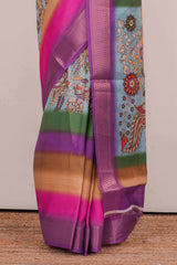 Multicolor silk saree
