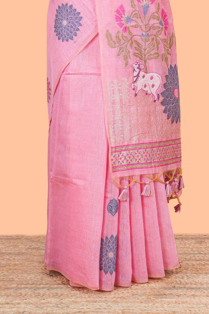 Munga cotton festive wear saree