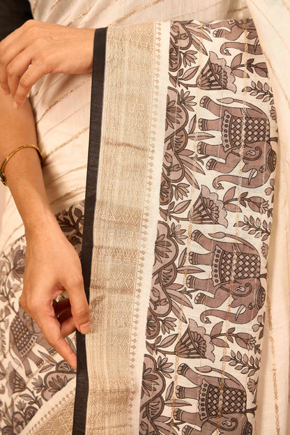 Muslin fabric black white