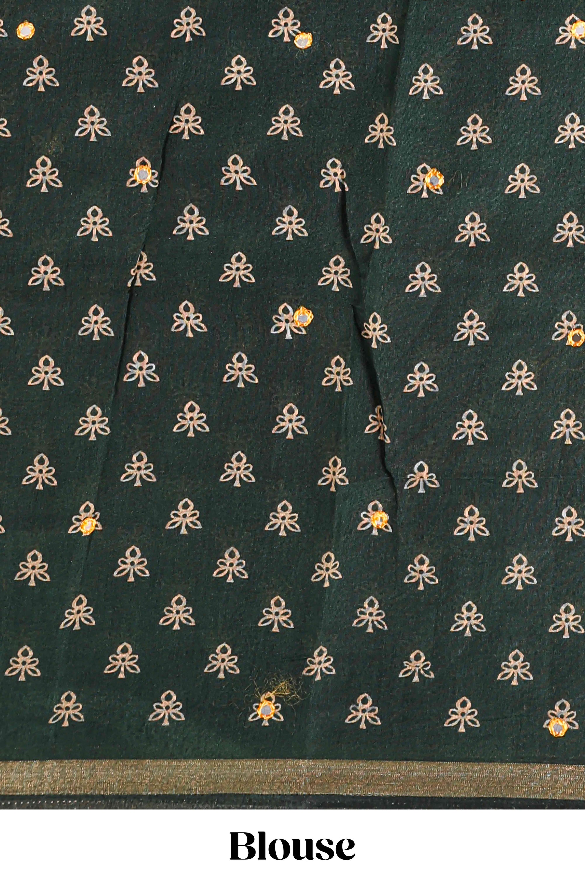  Mustard casual chanderi saree