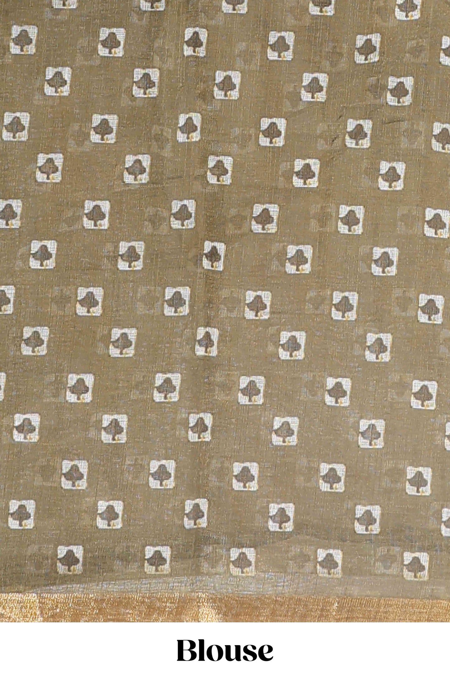  Olive green casual linen saree