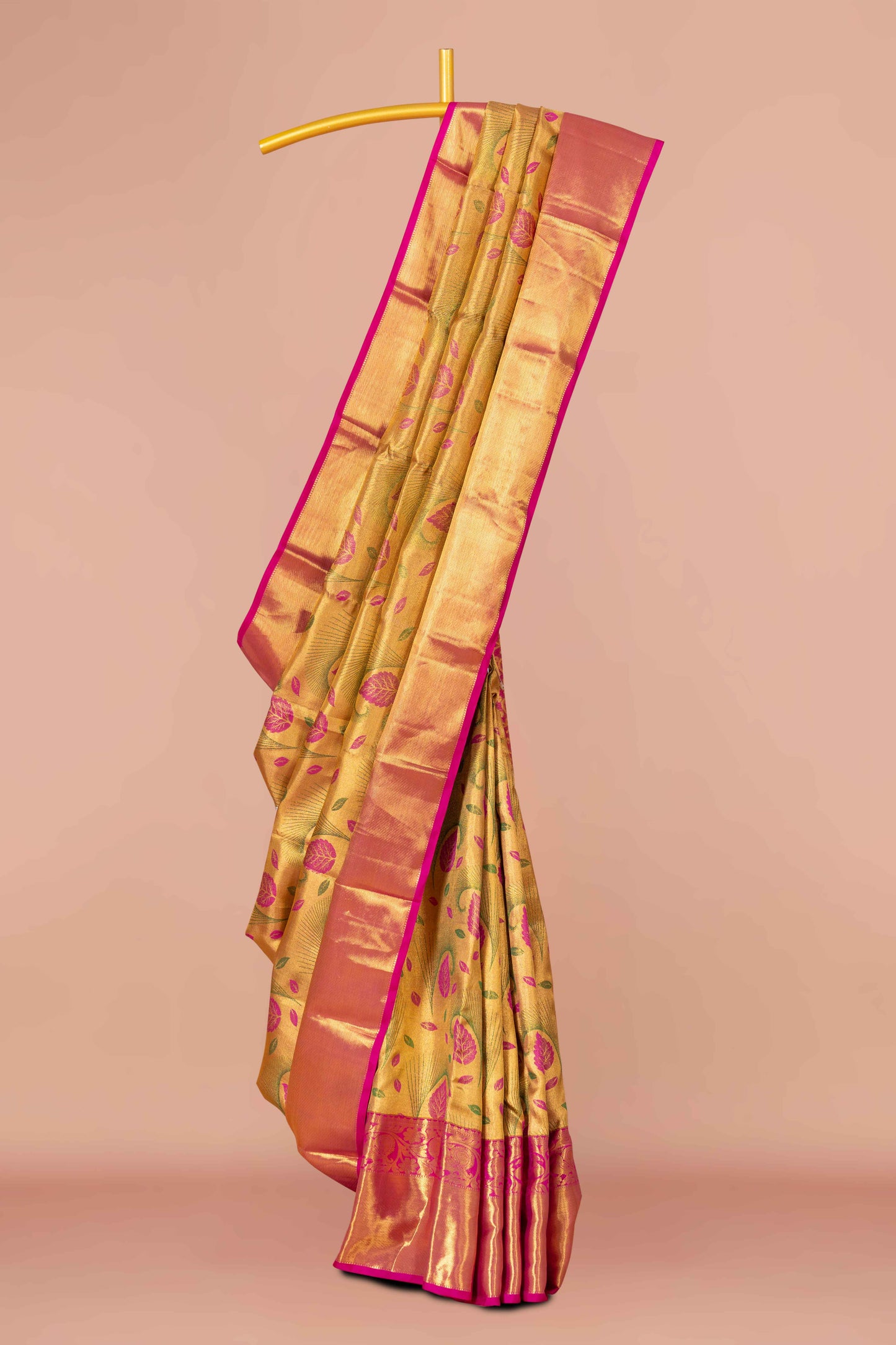 Olive green pattu saree